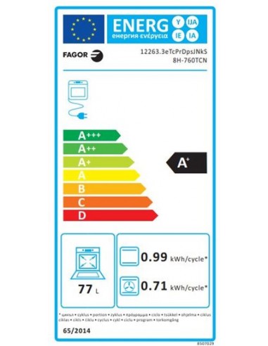 Horno Multifunción - Fagor 8H-760TCN, Eficiencia A, Negro, Abatible,  Pirólisis | Electrónica Vicente