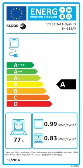 Etiqueta de Eficiencia Energética - 8H-185AX