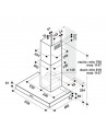 Campana Decorativa - Whirlpool AKR5583IX, Acero Inoxidable, T-Invertida