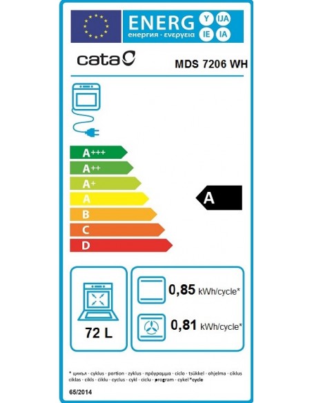 Horno Multifunción - Cata MDS 7206 WH...
