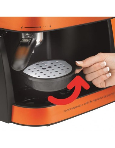 Cafetera Espresso 2en1 CK7355 con hidropresión y goteo | Ufesa Chile