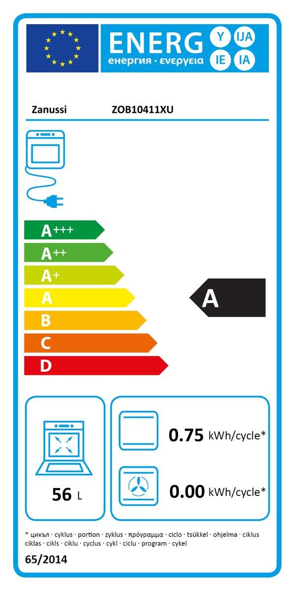 Horno Convencional - Zanussi ZOB10411XU, Eficiencia A, Acero Inoxidable,  Abatible, Convencional | Electrónica Vicente