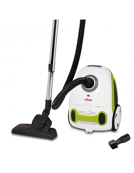 Aspirador con Bolsa - Ufesa AC3055, Filtro HEPA 13, 800W, Verde y Blanco |  Electrónica Vicente
