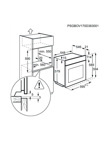 Horno Multifunción - AEG BPE546120M, Eficiencia A+, Acero Inoxidable,  Abatible, Pirólisis | Electrónica Vicente