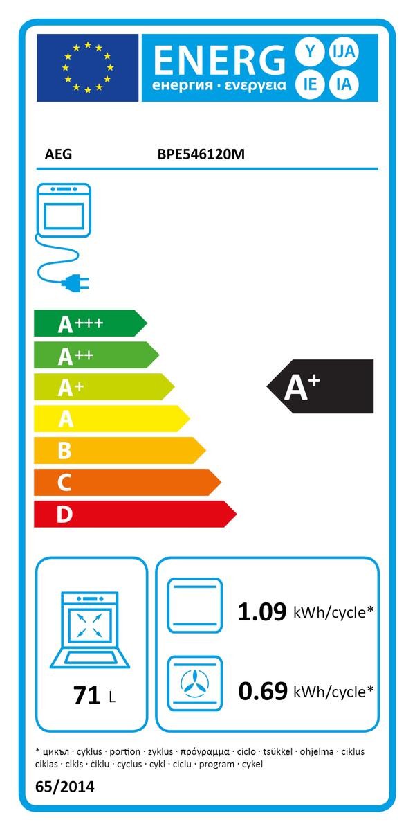 Horno Multifunción - AEG BPE546120M, Eficiencia A+, Acero Inoxidable,  Abatible, Pirólisis | Electrónica Vicente