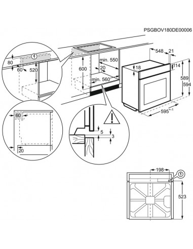 Horno Multifunción - AEG BSE576321M, Eficiencia A+, Acero Inoxidable,  Abatible, Convencional | Electrónica Vicente