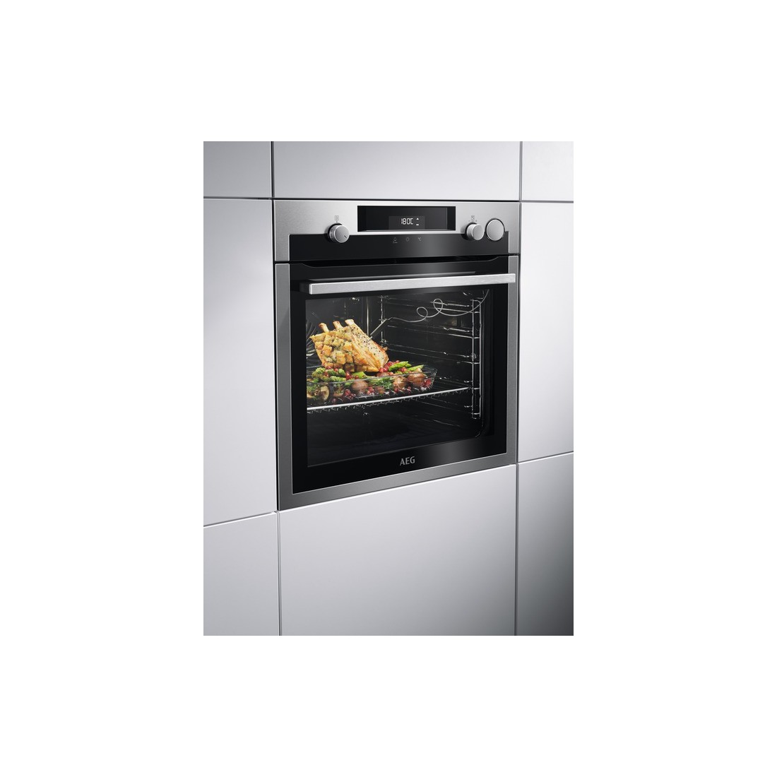 Horno Multifunción - AEG BSE576321M, Eficiencia A+, Acero Inoxidable,  Abatible, Convencional | Electrónica Vicente