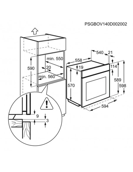 Horno Multifunción - Zanussi ZOHIE2X1, Eficiencia A, Inox | Electrónica  Vicente