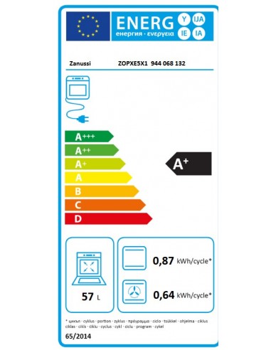 Horno Multifunción - Zanussi ZOPXE5X1 944068132, Eficiencia A+, Acero  Inoxidable, Abatible, Pirólisis | Electrónica Vicente