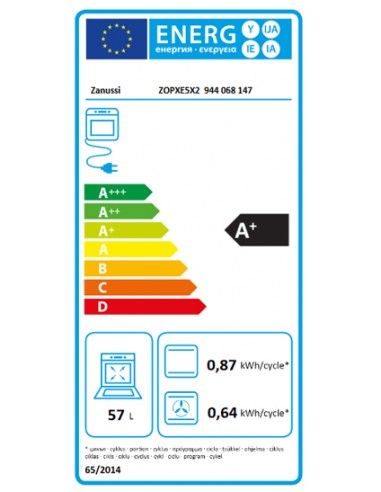 Horno Multifunción - Zanussi ZOPXE5X2, Pirólisis, Eficiencia A+, Inox |  Electrónica Vicente