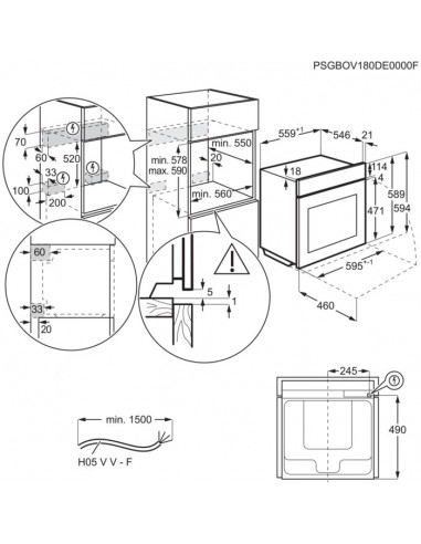 Horno Multifunción - AEG BPE53512YM, Inox, Pirólisis | Electrónica Vicente