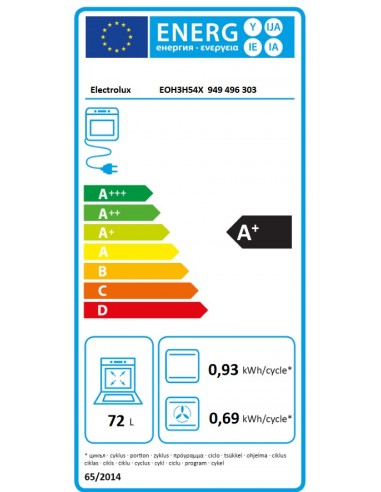 Horno Multifunción - Electrolux EOH3H54X, Inox | Electrónica Vicente