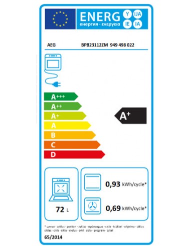Horno Multifunción - AEG BPB23112ZM, Pirólisis, Eficiencia A+, Inox |  Electrónica Vicente