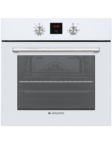 Horno Multifunción - Aspes AHE1200CB, Eficiencia A, Blanco, Abatible,  Convencional | Electrónica Vicente