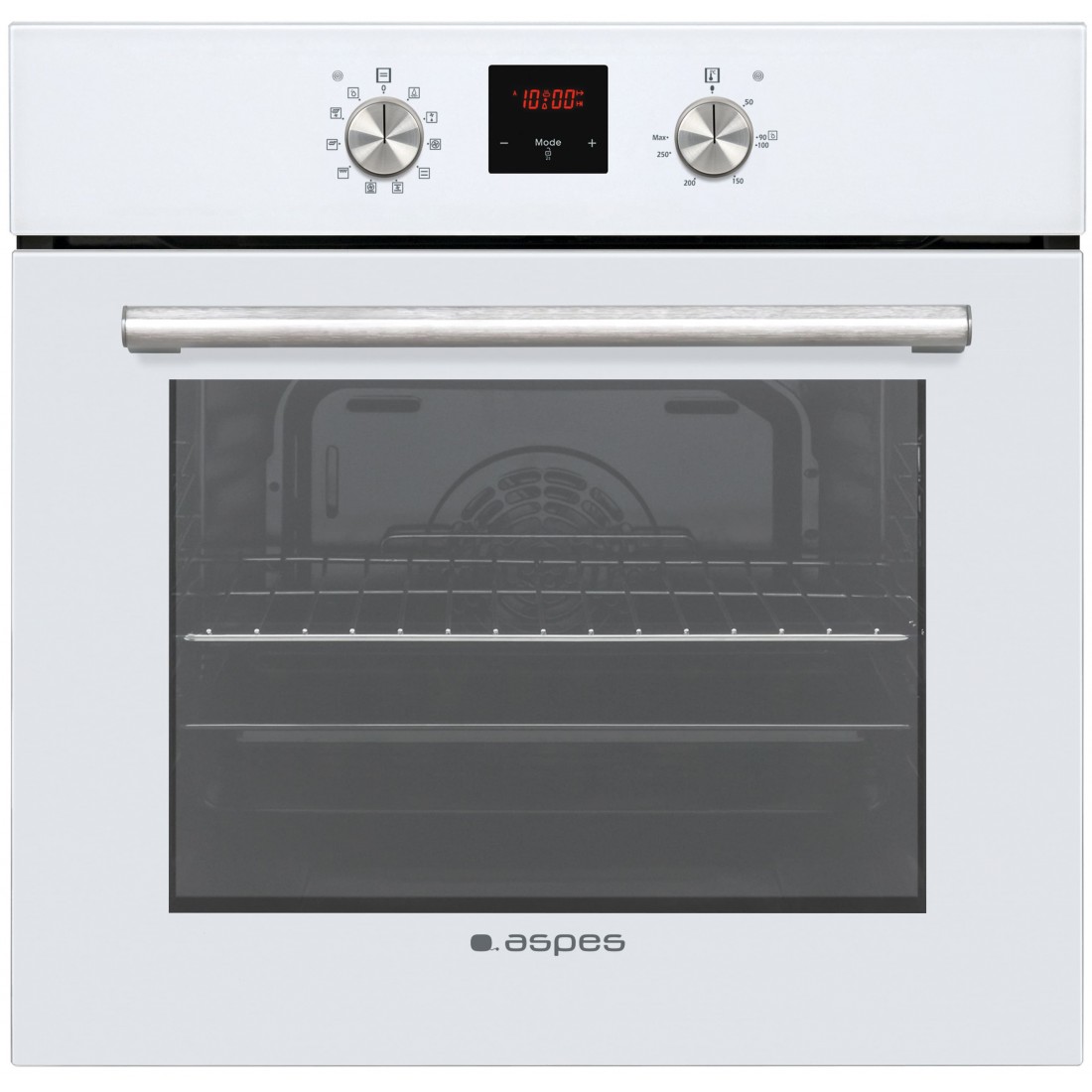 Horno Multifunción - Aspes AHE1200CB, Eficiencia A, Blanco, Abatible,  Convencional | Electrónica Vicente