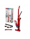 Aspirador Escoba - Bosch BBH3ZOO25 Flexxo Rojo, Sin Bolsa