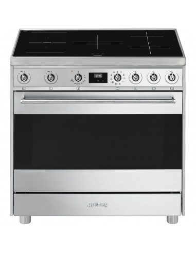 Cocina Inducción - Smeg C9IMX9-1, Eficiencia A, 90 cm, 5 fuegos, Acero  Inoxidable | Electrónica Vicente