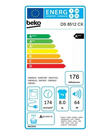 Secadora Condensación - Beko DS 8512...
