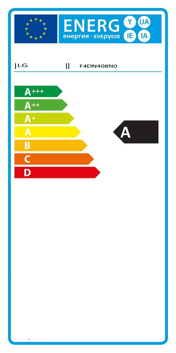Etiqueta de Eficiencia Energética - F4DN408N0