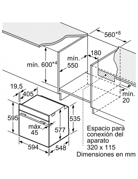 Horno Multifunción - Bosch HBG675BS1...