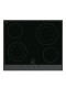 Placa Inducción - Smeg P864AO, 4 Zonas, 60 cm, Negro, Marco Antracita