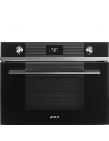 Horno Microondas - Smeg SF4101MCN1, Negro, Abatible, Convencional |  Electrónica Vicente