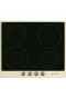 Placa Inducción - Smeg SI964PM, 4 Zonas, 60 cm, Negro, Marco Crema