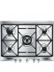 Placa Gas - Smeg SR275XGH2, 5 Zonas, 70 cm, Negro, Sin Marco Placa Gas - Smeg SR275XGH2, 5 Zonas, 70 cm, Negro, Sin Marco