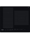 Placa  Inducción - Whirlpool  WF S9560 NE, 3 fuegos, FlexiCook, Negro
