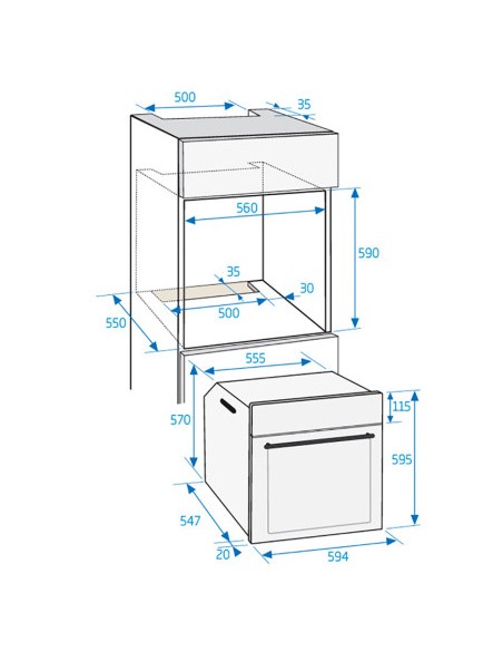 Horno Multifunción - Beko BIE22101X, Acero Inoxidable, Abatible,  Convencional | Electrónica Vicente