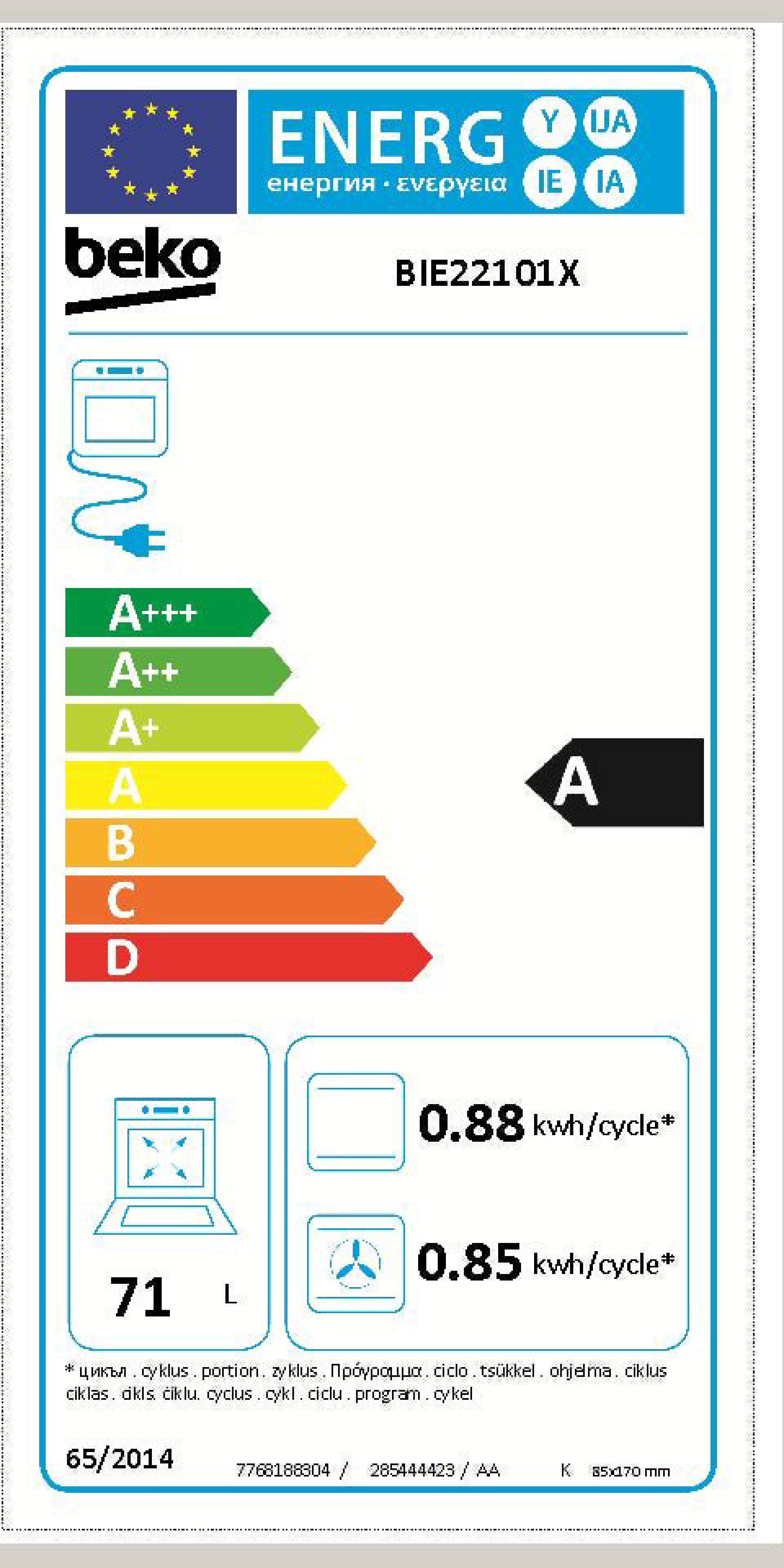 Horno Multifunción - Beko BIE22101X, Acero Inoxidable, Abatible,  Convencional | Electrónica Vicente