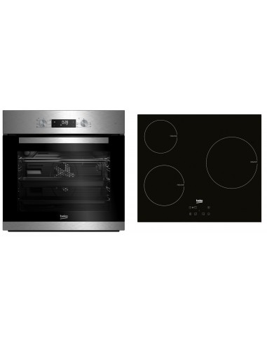 Conjunto Horno y Placa Inducción - Beko BSE22341X, Eficiencia A |  Electrónica Vicente