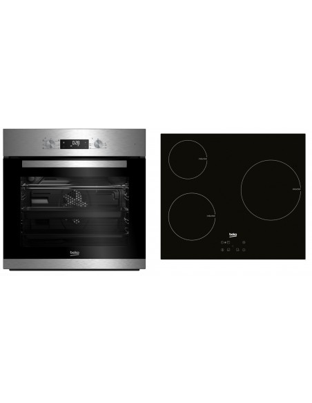 Cocina con Horno Beko CSS 48100 GW y Vitrocerámica 3 Zonas