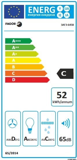 Etiqueta de Eficiencia Energética - 3AF3-645B