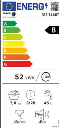 Etiqueta de Eficiencia Energética - 3FE-7414IT