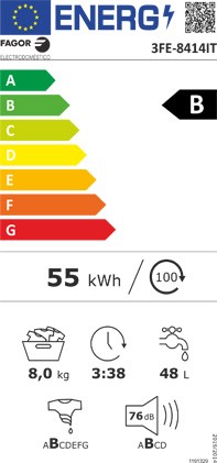 Etiqueta de Eficiencia Energética - 3FE-8414IT