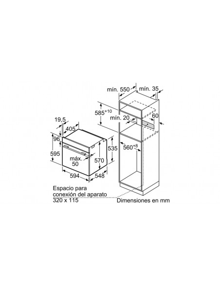 Horno Multifunción - Balay 3HB4331X0, Eficiencia A, Acero Inoxidable,  Abatible, Aquálisis | Electrónica Vicente