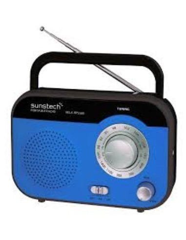 Radio Portátil - Sunstech RPS560, Azul