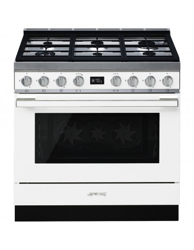 Cocina a gas 6 fuegos con horno eléctrico fondo 90 cm Giorik CG940E