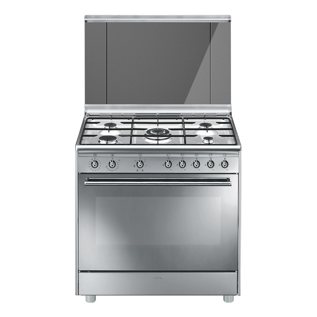 OFERTA: Cocina SMEG B901GMXI9 Inox Gas 5 fuegos Ref: 8017709278625 