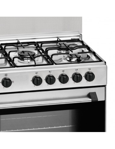 Cocina Gas - Meireles G801XNAT, 80 cm, 5 fuegos, Acero Inoxidable |  Electrónica Vicente