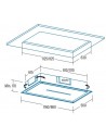 Campana Isla - Cata Bennu Slim 900, Inox