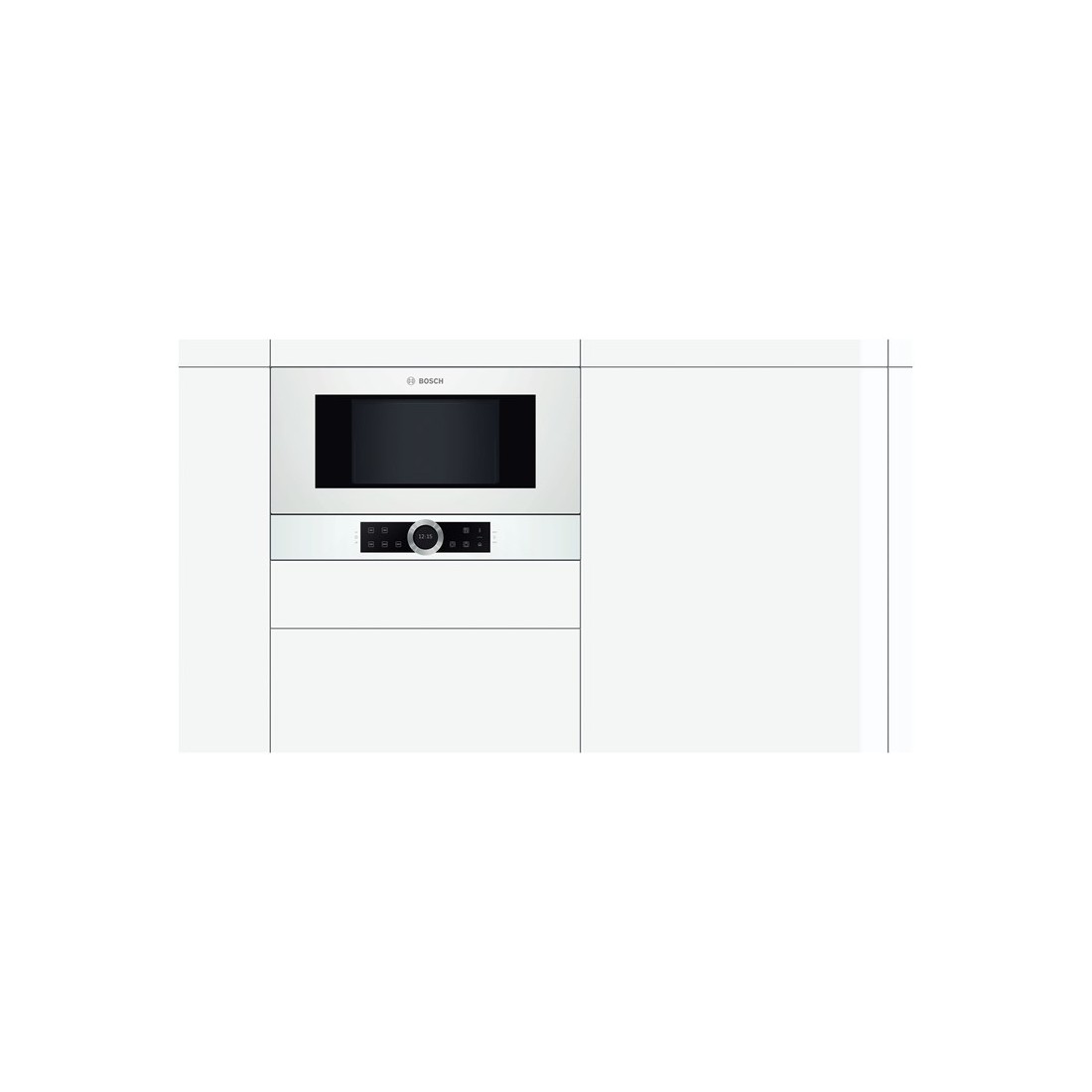 Microondas Integrable - Bosch BFL634GW1, Blanco