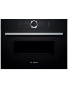 Horno Microondas - Bosch CMG633BB1, Negro, Abatible, Convencional