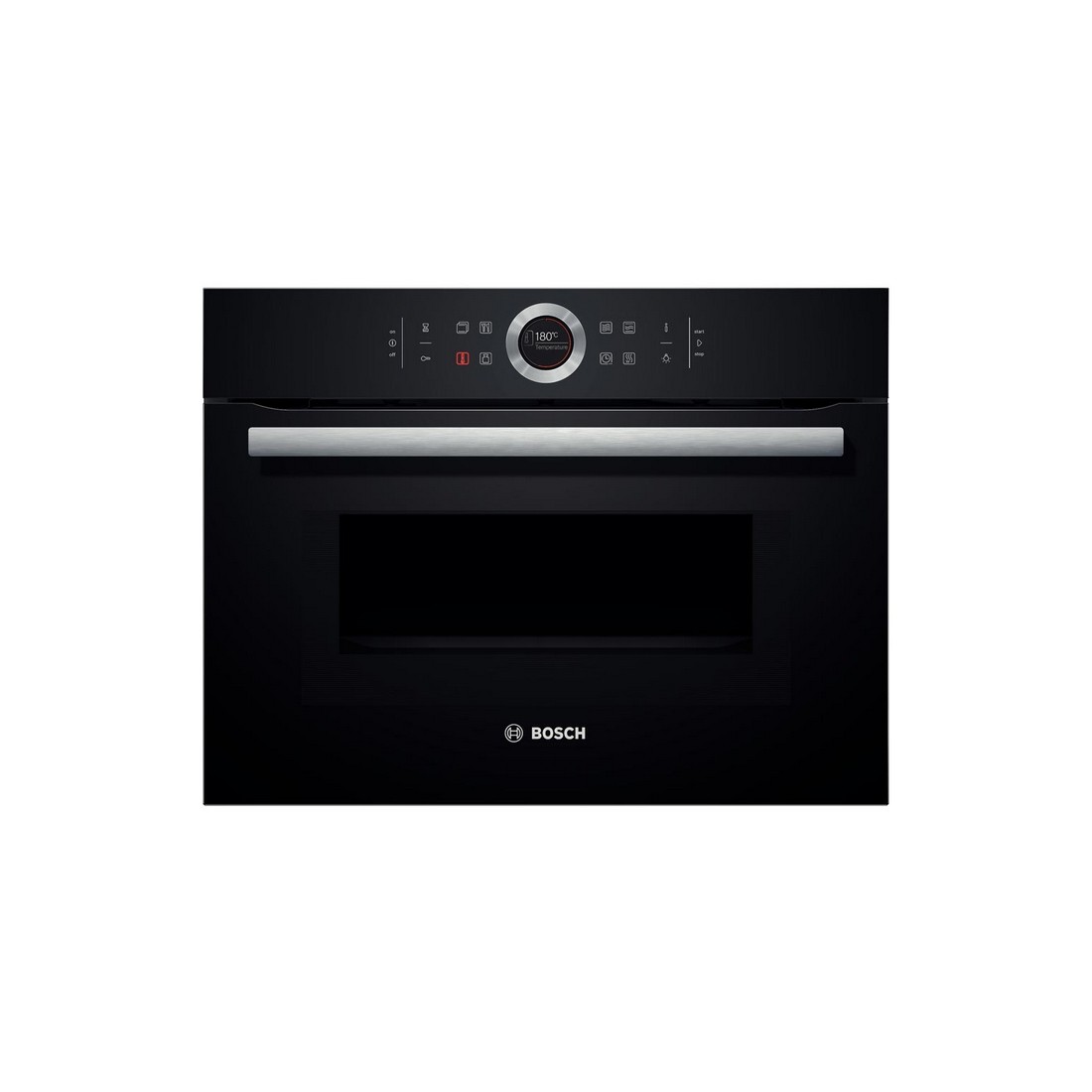 Horno Microondas - Bosch CMG633BB1, Negro, Abatible, Convencional