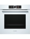 Horno Multifunción - Bosch HSG636BW1, Eficiencia A+, Blanco, Abatible, Paredes antiadherentes