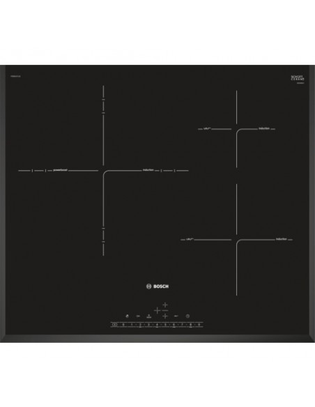 Placa Inducción - Bosch PID651FC1E, 3 Zonas, 60 cm, Negro, Biselado