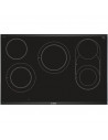 Placa Vitrocerámica - Bosch PKM875DP1D, 5 Zonas, 80 cm, Negro, Acabado Premium