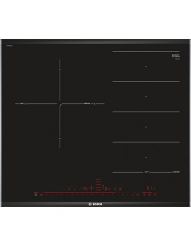 Placa Inducción - Bosch PXJ675DC1E, 3 Zonas, 60 cm, Negro, Acabado Premium  | Electrónica Vicente