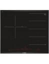 Placa Inducción - Bosch PXJ675DC1E, 3 Zonas, 60 cm, Negro, Acabado Premium